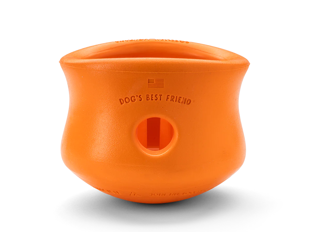 West Paw Toppl Small 3" Tangerine