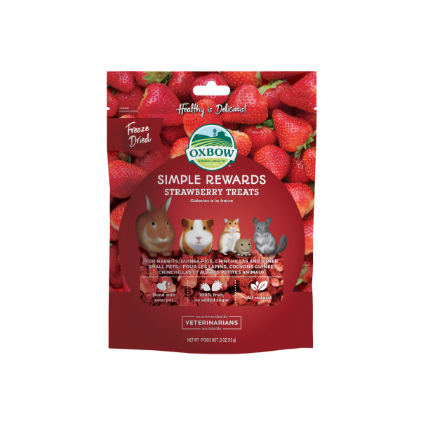 OXBOW Simple Rewards Strawberry Treats 0.5oz