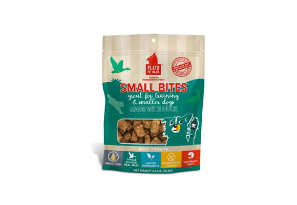 Plato Dog Small Bites Duck 2.5oz