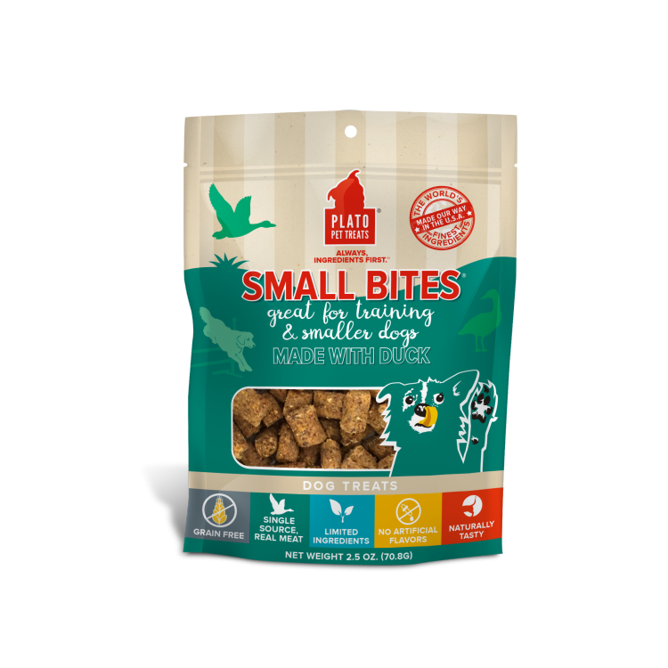 Plato Dog Small Bites Duck 2.5oz