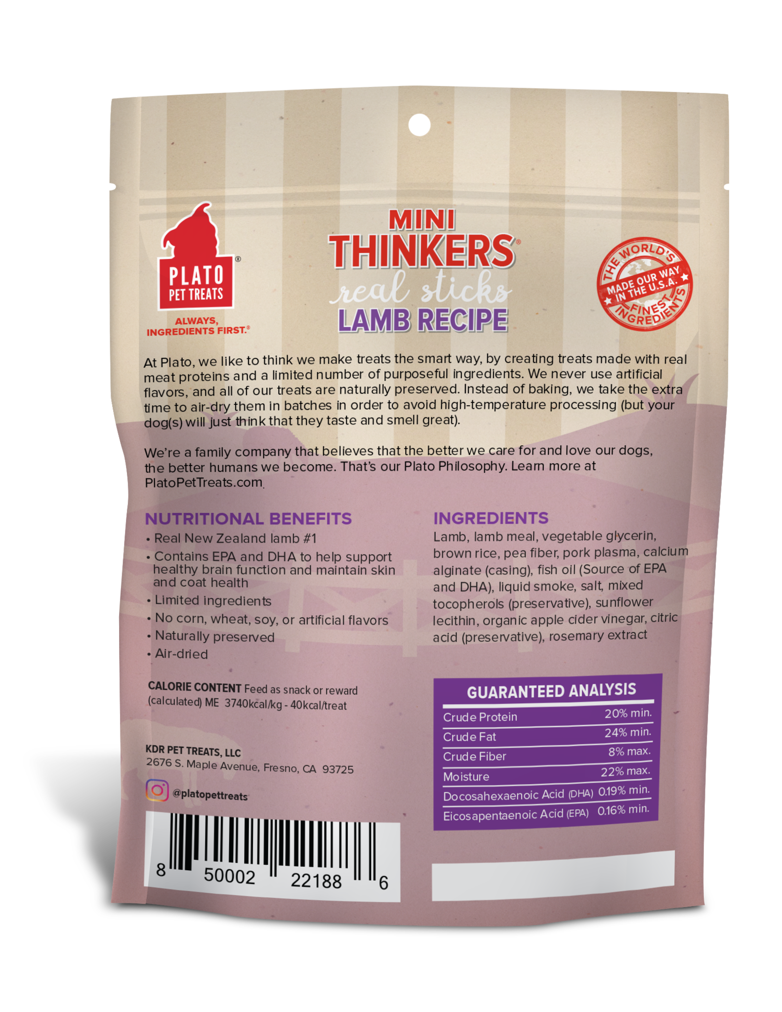 Plato Small Bites GF Lamb 2.5oz