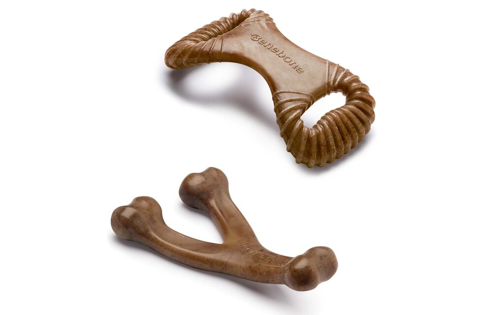 Benebone Dental Chew and Wishbone Bacon Medium 2pk