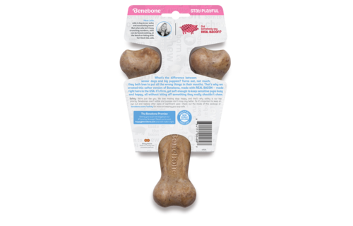 Benebone Puppy Wishbone Bacon Medium