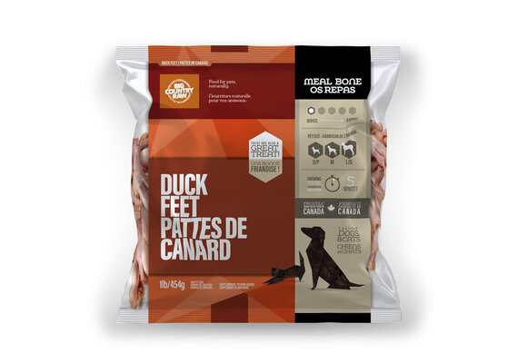 Big Country Raw Duck Feet 1lb