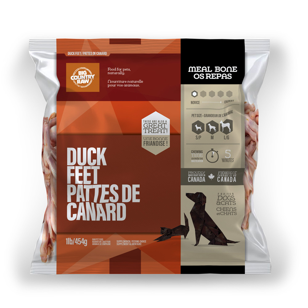 Big Country Raw Duck Feet 1lb