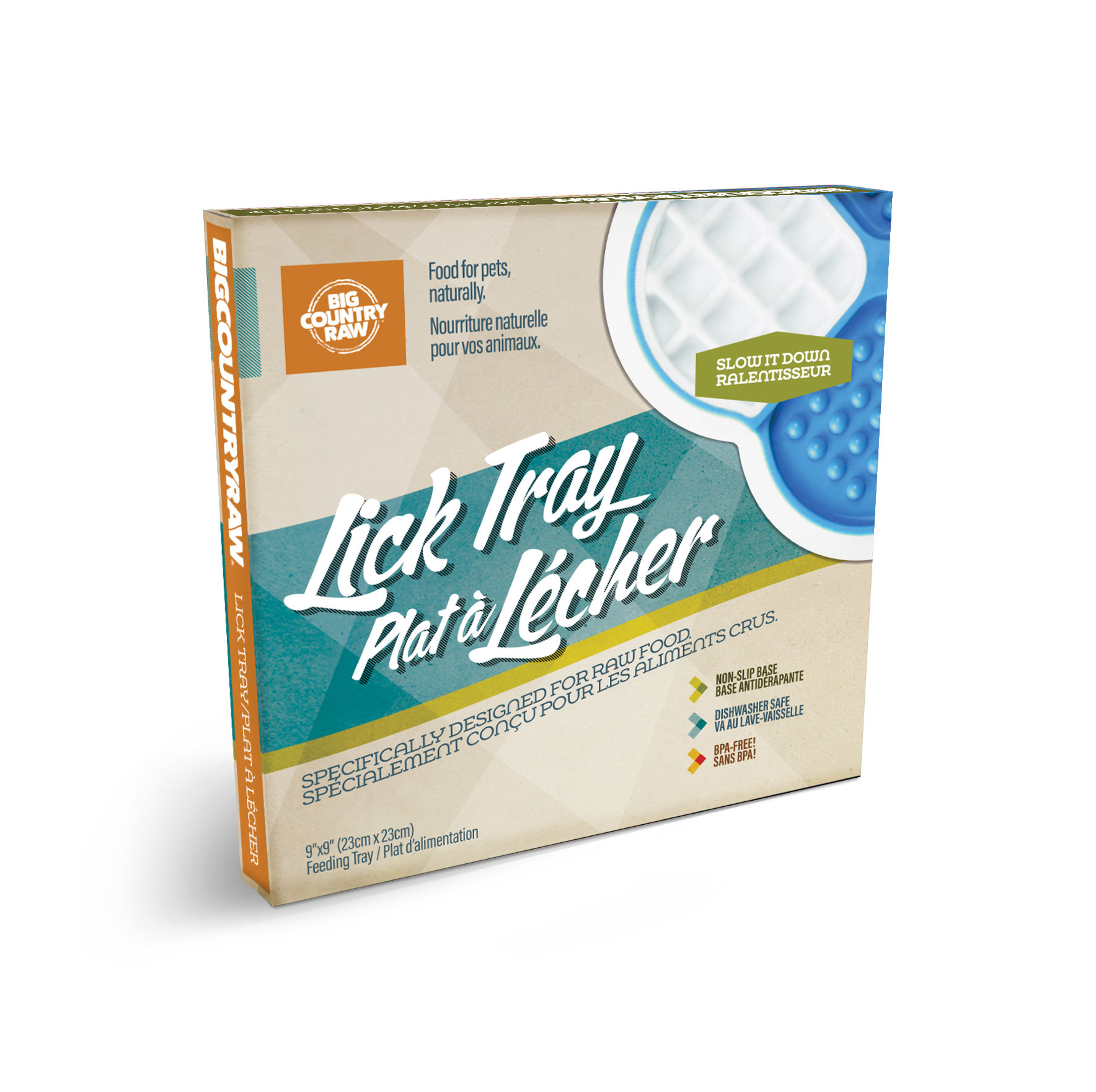Big Country Raw Lick Tray Blue/White