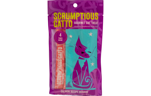 Catto Salmon Recipe Mousse 4 Tubes 0.5oz