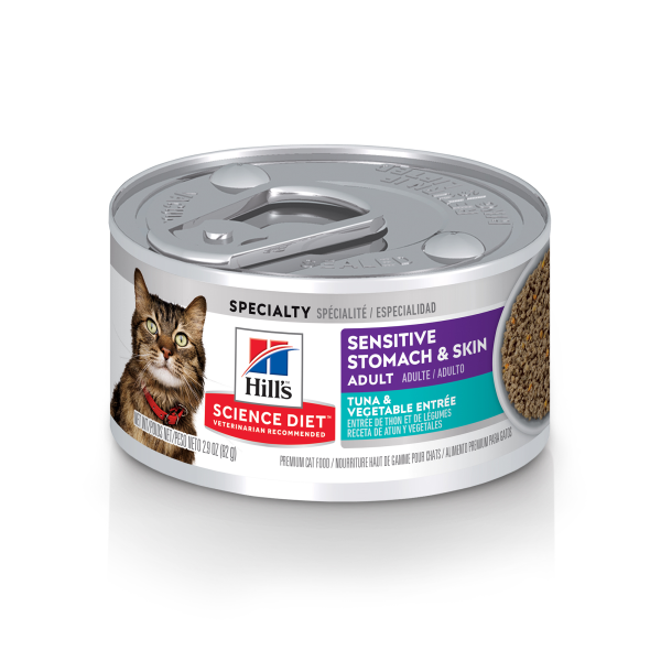 Science Diet Cat Adult Sensitive Stomach & Skin Tuna Entrée 2.9oz