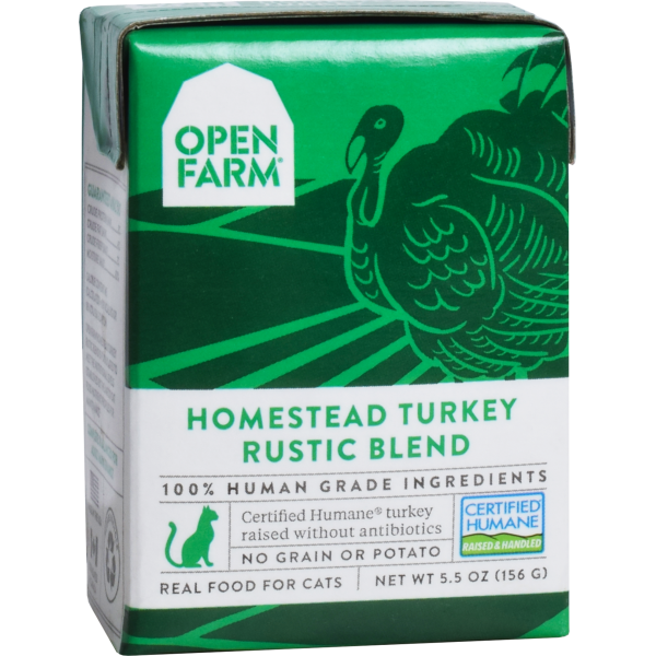 Open Farm Cat Stews Homestead Turkey Rustic Blend 5.5oz