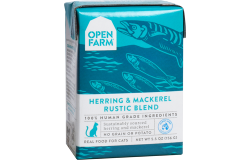 Open Farm Cat Stews Herring & Mackerel Rustic Blend 5.5oz