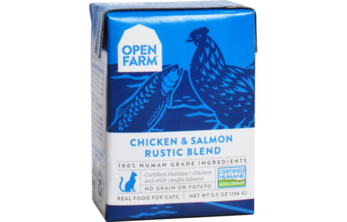 Open Farm Cat Stews Chicken & Salmon Rustic Blend 5.5oz