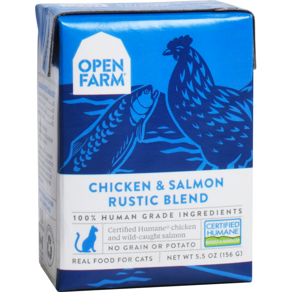 Open Farm Cat Stews Chicken & Salmon Rustic Blend 5.5oz