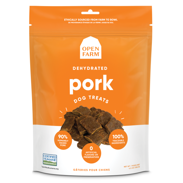 Open Farm Dehydrated Pork Treats 4.5oz