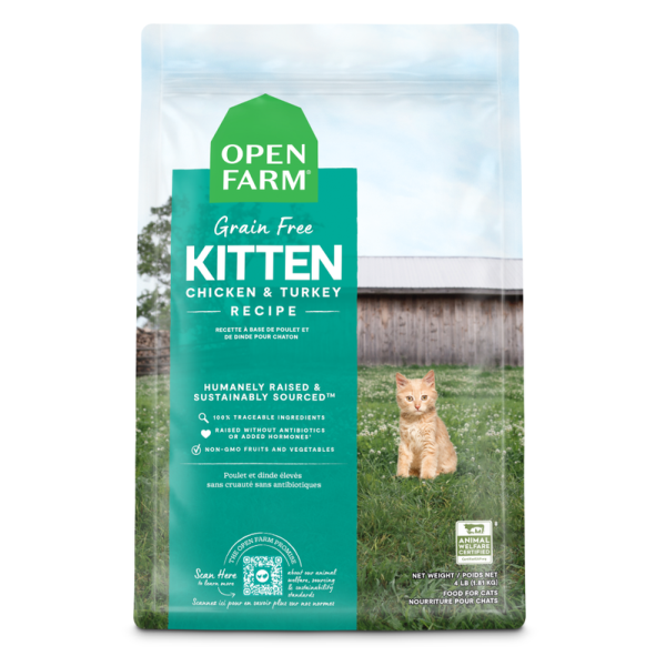 Open Farm Cat Grain-Free Turkey & Chicken Kitten 4Lb