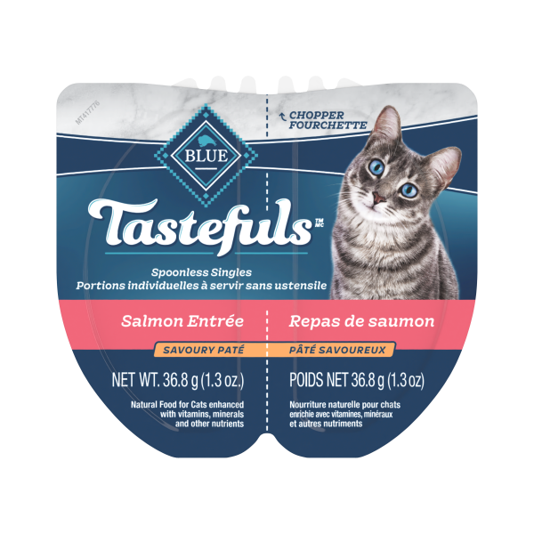 Blue Tastefuls Spoonless Singles Salmon Pate 2.6oz