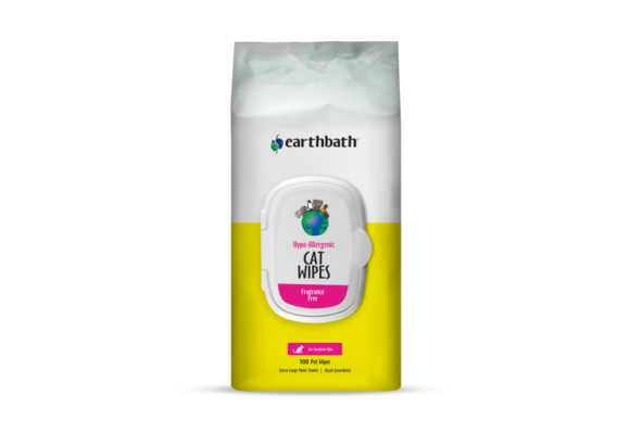 Earthbath Hypoallergenic Grooming Wipes 100ct Cat