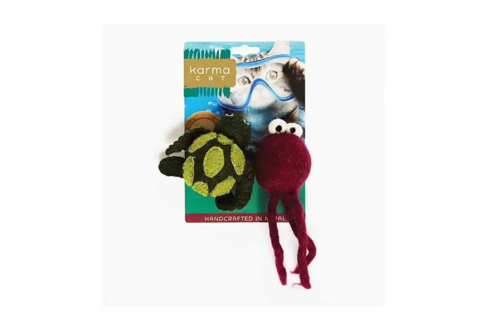 Karma Cat - Turtle & Jellyfish 2pk