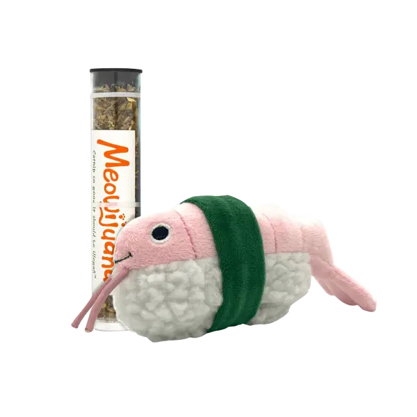 Meowijuana "Get Wrapped" Shrimp Sushi
