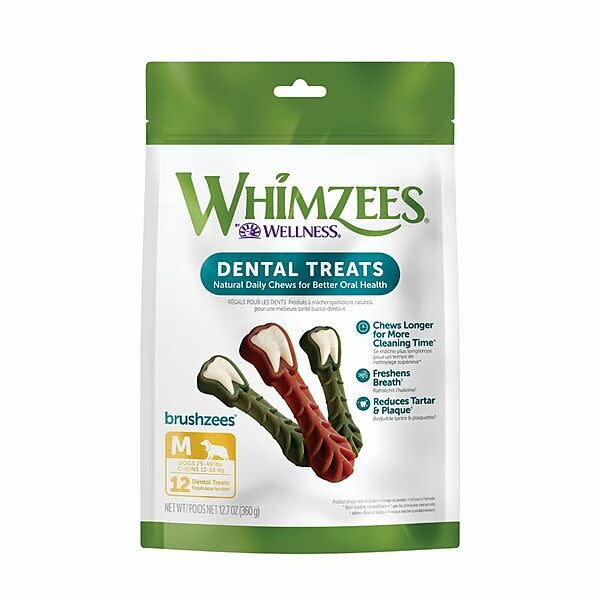Whimzees Brushzees Medium 12pk
