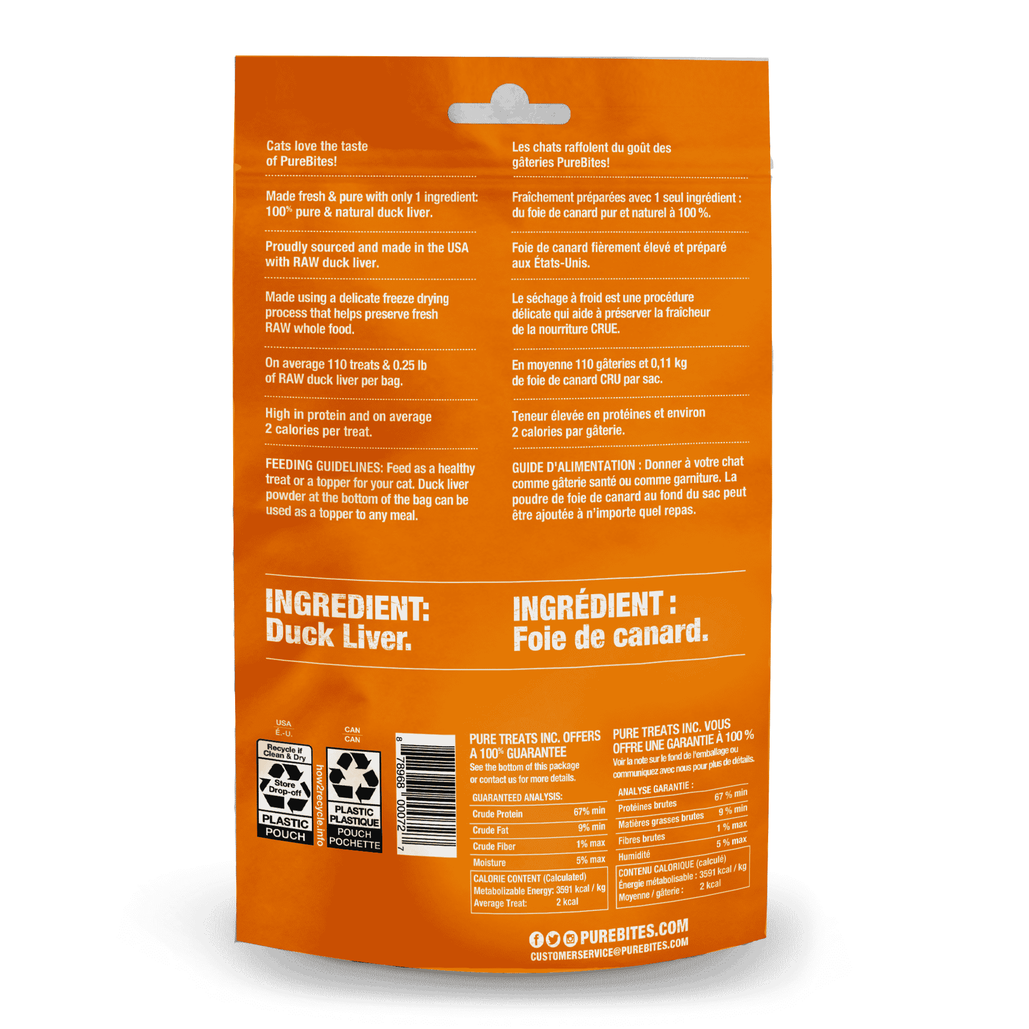 PureBites Feline Duck 30g