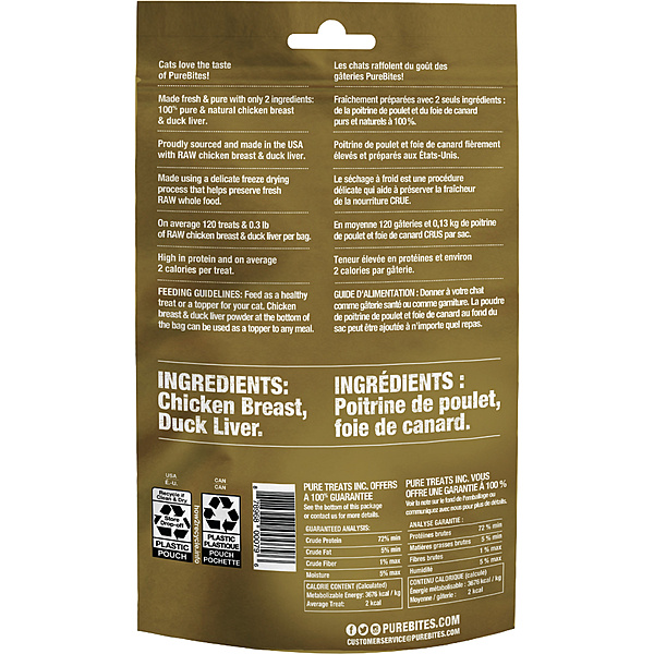 PureBites Feline Chicken & Duck 32g