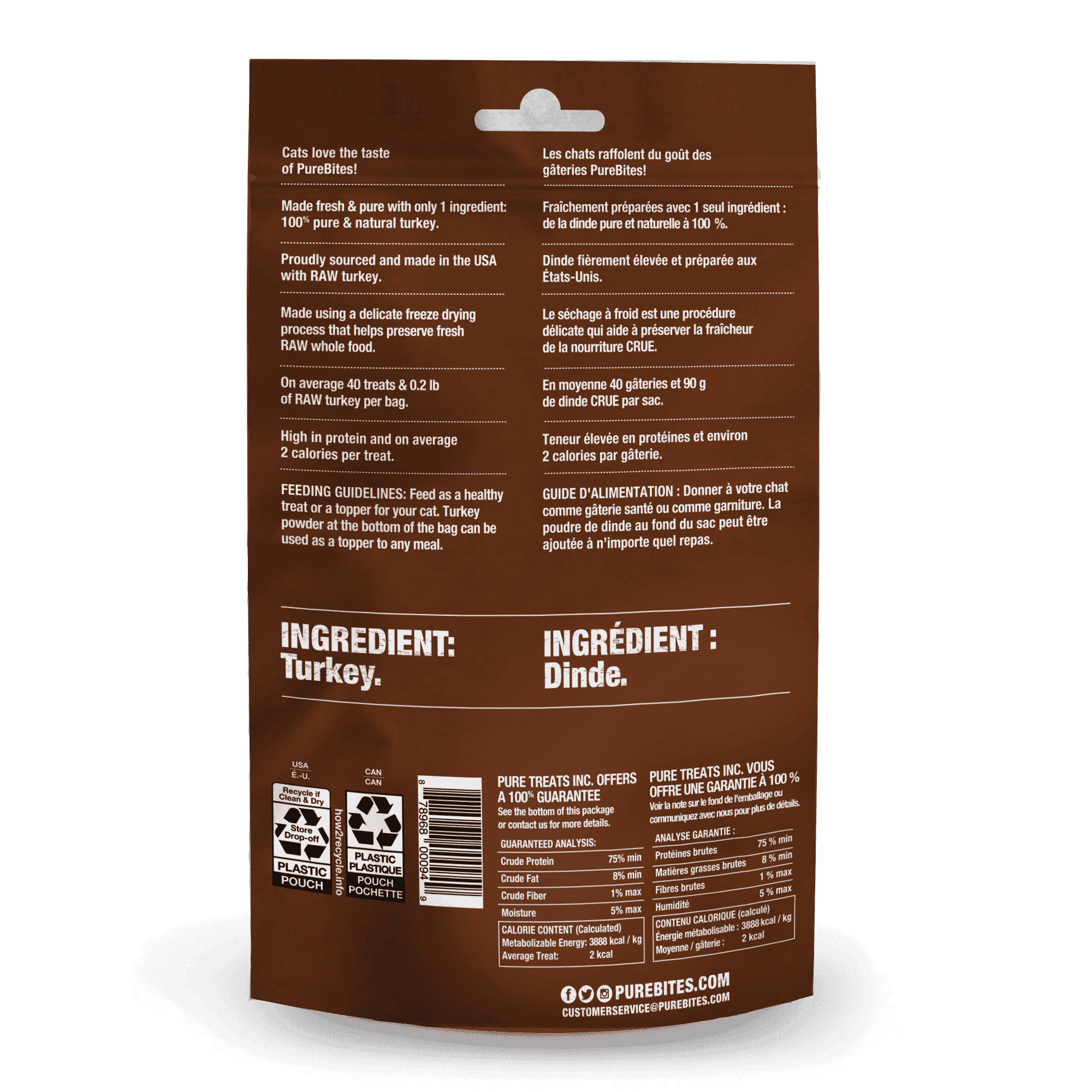 PureBites Feline Turkey 26g