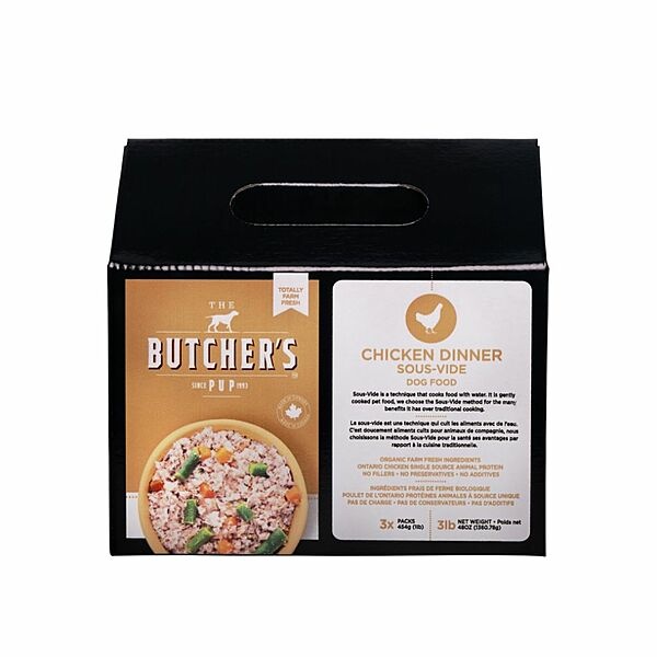 Butcher's Pup Chicken Dinner Sous-Vide 3Lb
