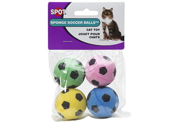 Spot Sponge Soccer Balls 4PK