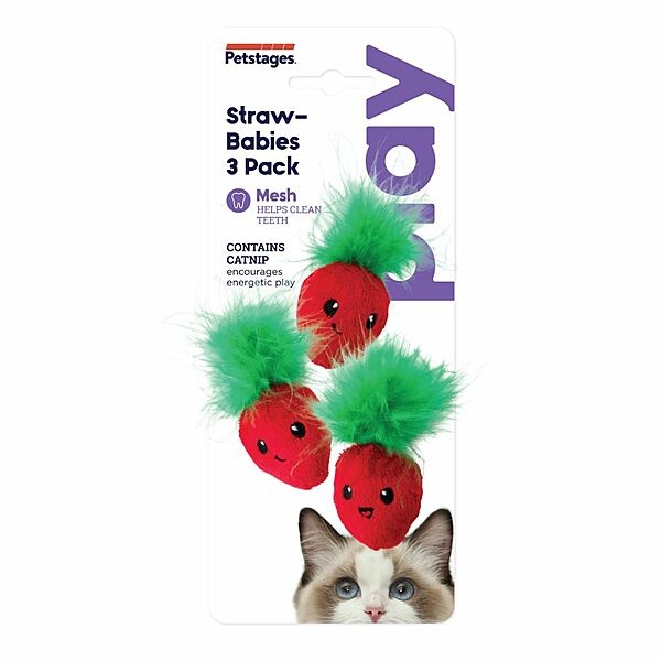 PetStages Straw-Babies 3PK