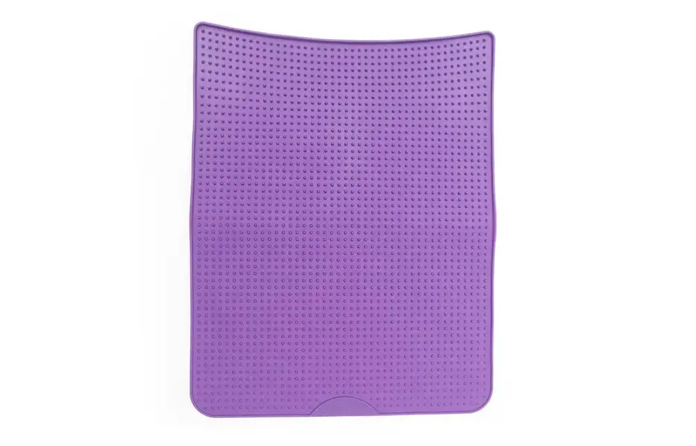 Messy Mutts Silicone Cat Litter Mat Purple