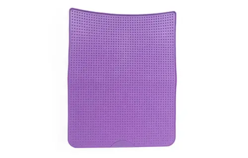 Messy Mutts Silicone Cat Litter Mat Purple
