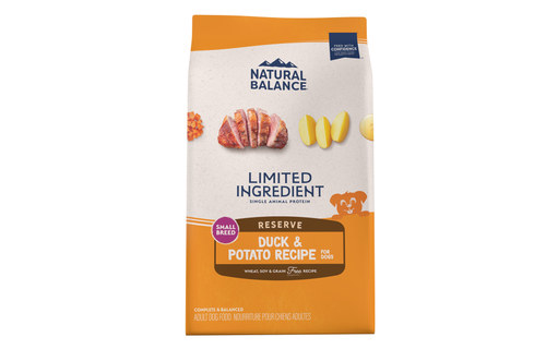 Natural Balance Small Breed Pot/Duck 4lbs