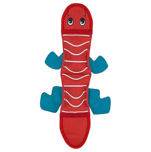 Outward Hound Fire Biterz Lizard Red 2 Squeaker