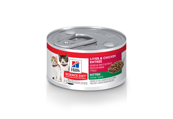 Science Diet Kitten Liver & Chicken Entrée 2.9oz