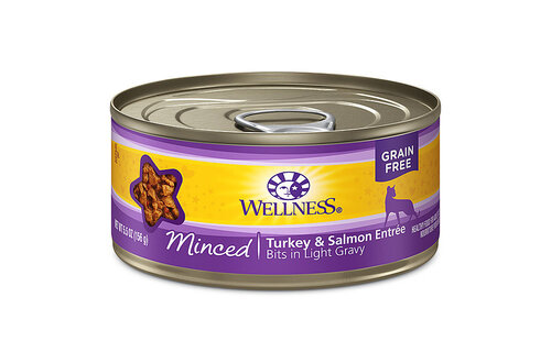 Wellness Cat Minced Turkey & Salmon 5.5oz