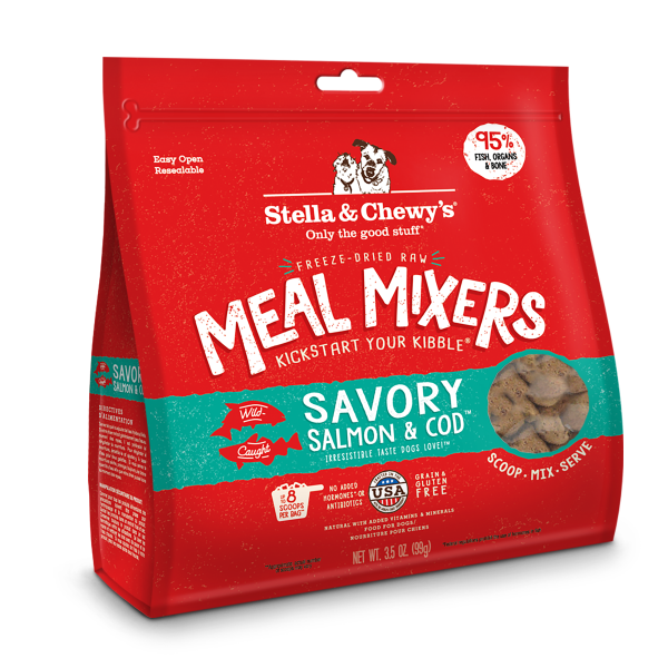 Stella & Chewy’s Dog FD Meal Mixers Salmon & Cod 3.5oz