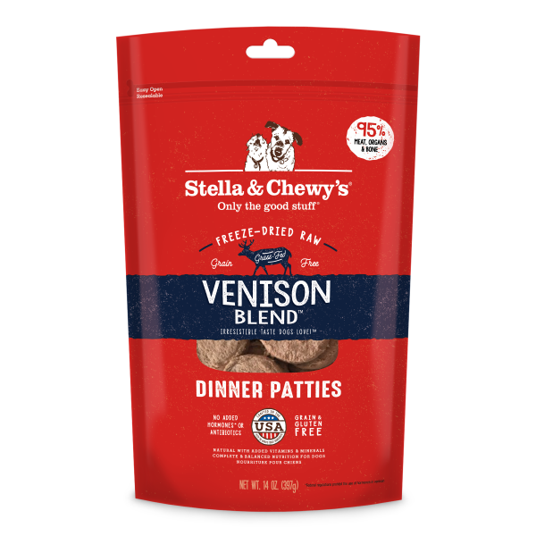 Stella & Chewy’s Dog FD Venison Blend Dinner 14oz