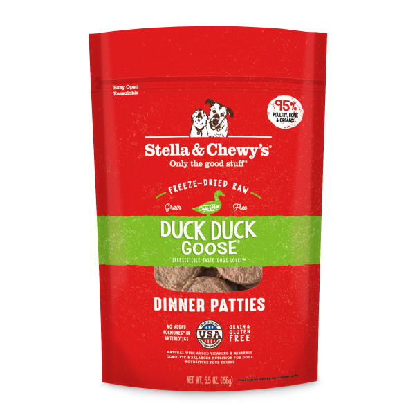 Stella & Chewy's FD Duck, D, Goose Dinner Patties 5.5oz
