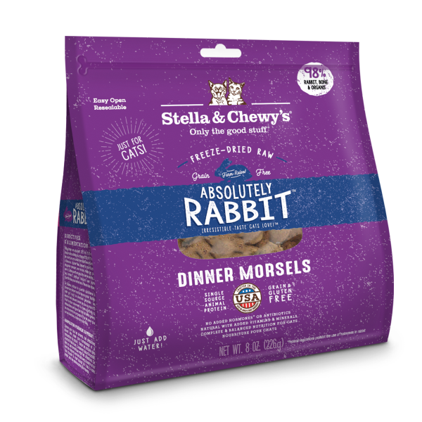 Stella & Chewy’s Cat FD Rabbit Morsels 8oz