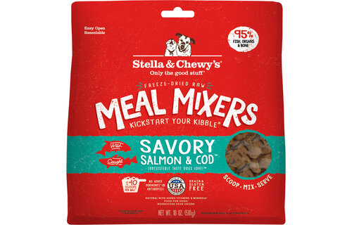 Stella & Chewy’s Dog FD Meal Mixers Salmon & Cod 18oz