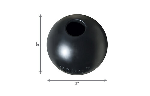 Kong Extreme Ball Black Medium/Large