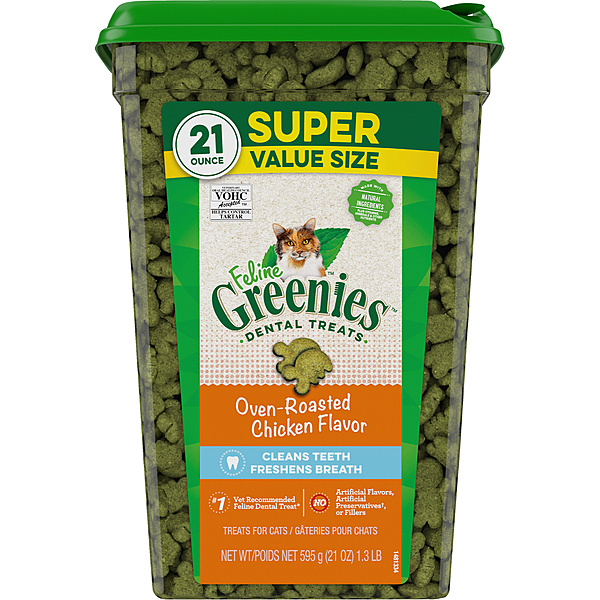 Greenies Feline Dental Treats - Chicken 21OZ