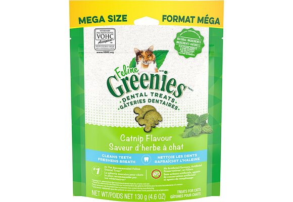 Greenies Feline Dental Treats - Catnip Flavour 4.6OZ