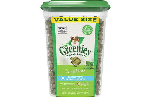 Greenies Feline Dental Treats - Catnip Flavour 9.75OZ