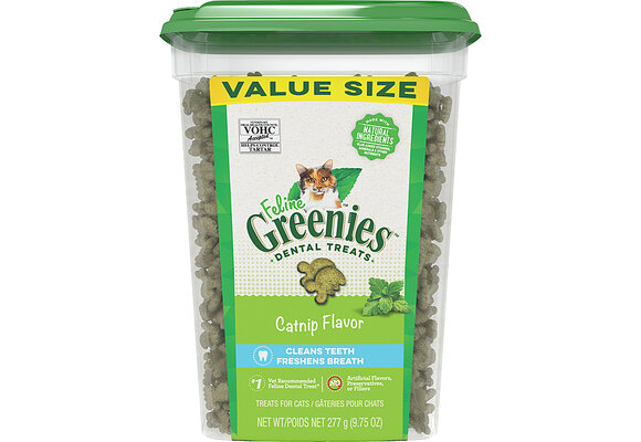 Greenies Feline Dental Treats - Catnip Flavour 9.75OZ