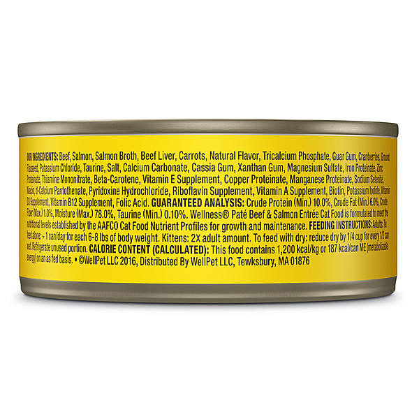 Wellness Cat Beef & Salmon Pate 5.5oz