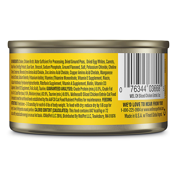 Wellness Cat Sliced Chicken 85g