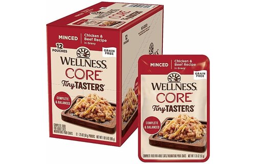 Wellness Cat Tiny Tasters Minced Chicken/Beef 1.75oz