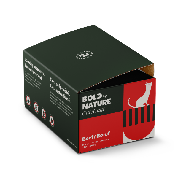 Bold by Nature Cat Beef Patties 3Lb