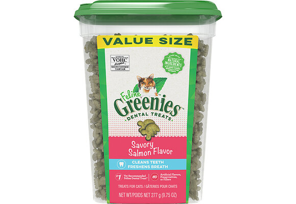 Greenies Feline Dental Treats - Salmon 9.75OZ